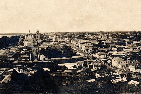 Орлов. Панорама с колокольни Благовещенской церкви